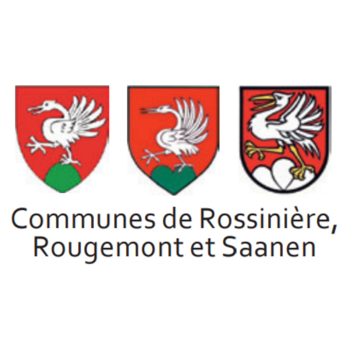 Communes de Rossinière, Rougemont et Saanen - Logos